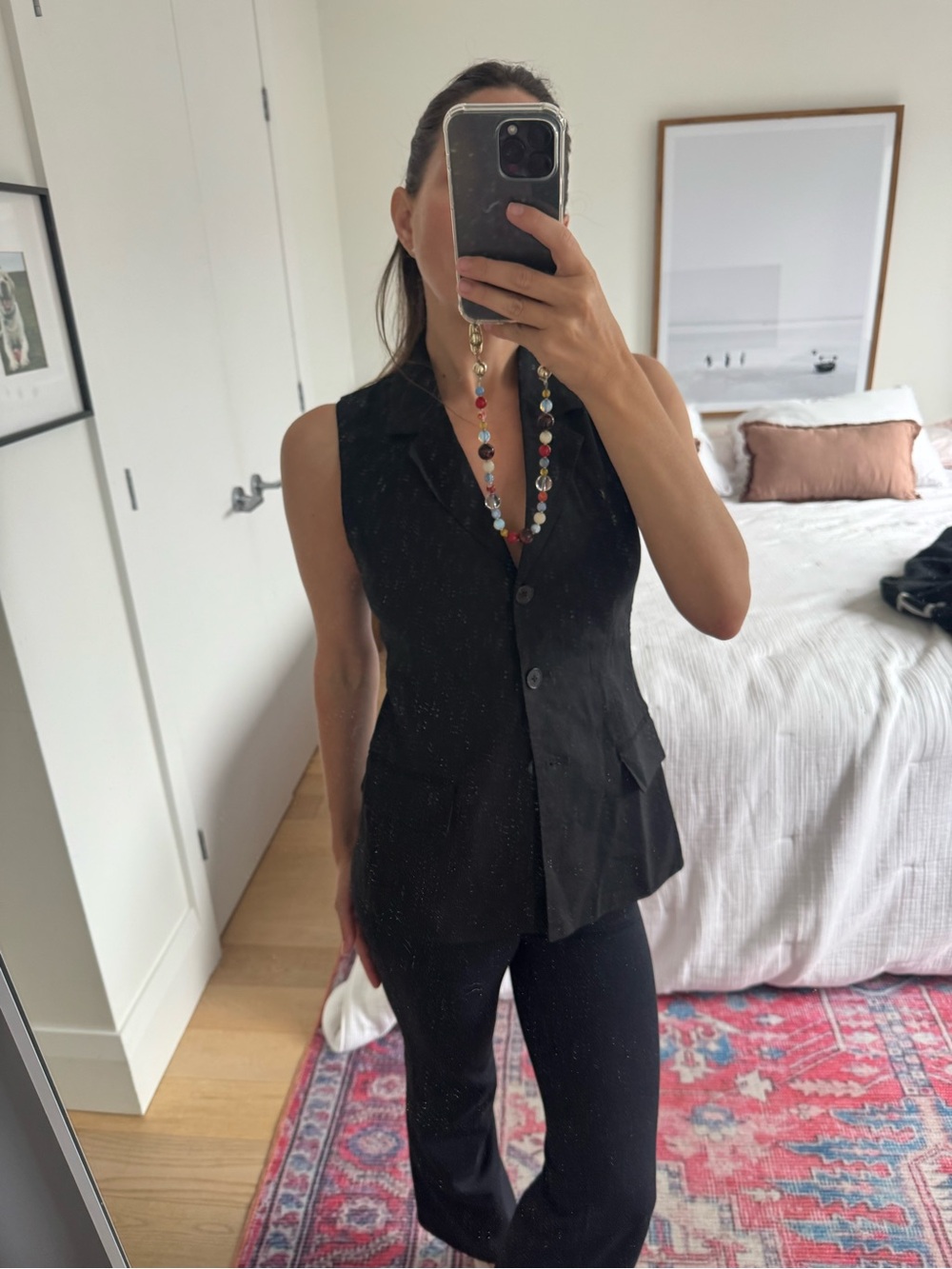Black Women's Babaton Aritzia Sleeveless Vest